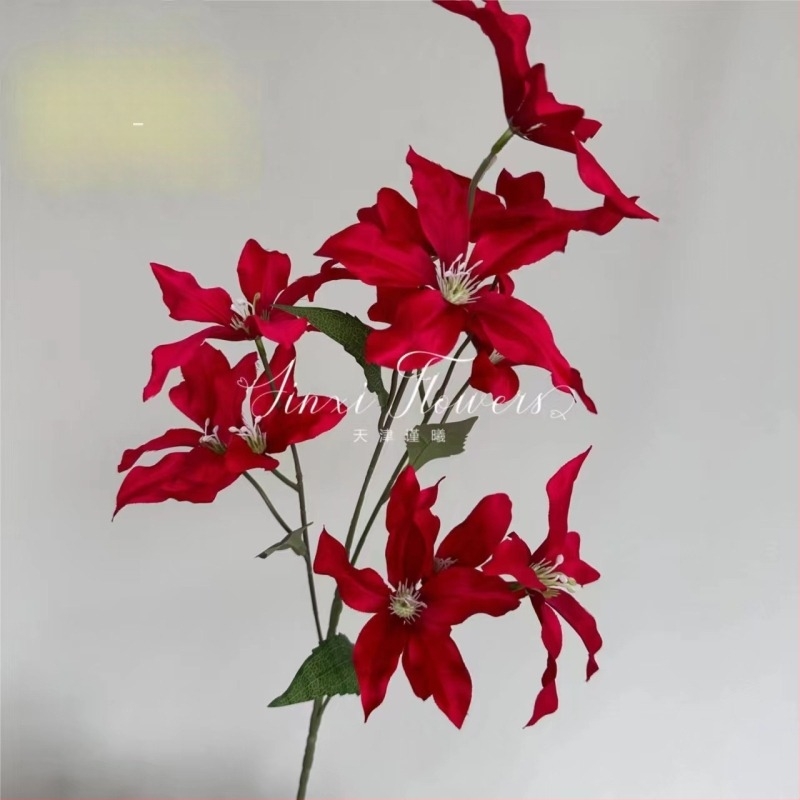 Esküvői művirágok kültéri fotózáshoz, selyem virágok orchidával, Jin xi Jinxi-0922-1