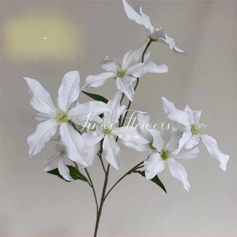 Esküvői művirágok kültéri fotózáshoz, selyem virágok orchidával, Jin xi Jinxi-0922-1