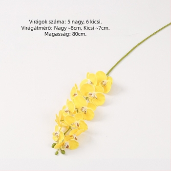 Phalaenopsis művirág, 3D nyomtatás, puha gumi anyag, otthoni és esküvői dekoráció