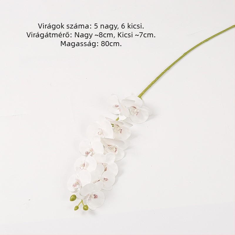 Phalaenopsis művirág, 3D nyomtatás, puha gumi anyag, otthoni és esküvői dekoráció