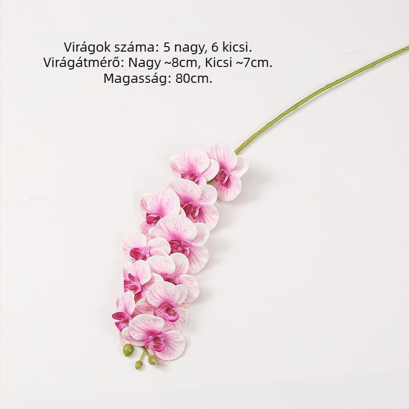 Phalaenopsis művirág, 3D nyomtatás, puha gumi anyag, otthoni és esküvői dekoráció