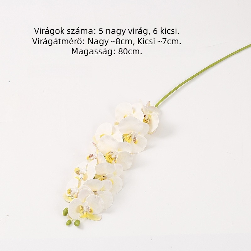 Phalaenopsis művirág, 3D nyomtatás, puha gumi anyag, otthoni és esküvői dekoráció