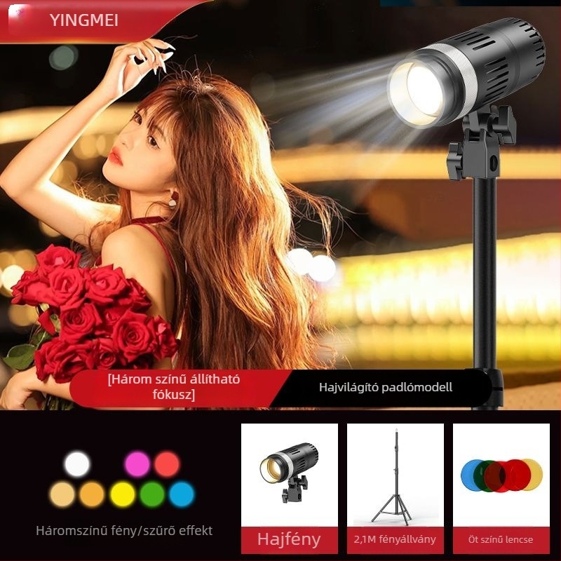 Felső LED mennyezetlámpa élő adásokhoz; három színhőmérséklet; 50W; külső tápegységet igényel (50W; három színhőmérséklet; külső tápegységet igényel)