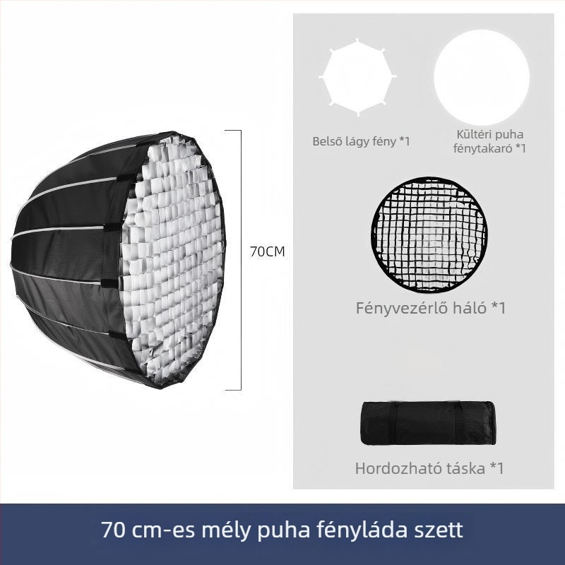 LED töltőfény élő közvetítéshez, mély vetítő rács, YM-S600, 100W, 110-220V, három színhőmérséklet