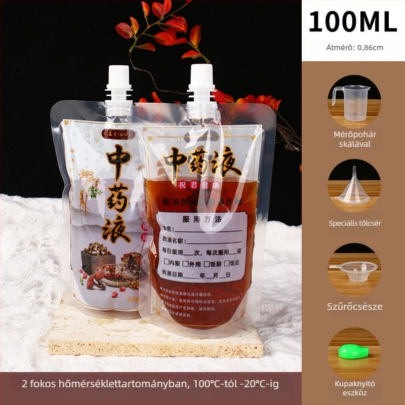 Tradicionális kínai gyógyászati táska (Napi gyártás: 10 000 000 darab; Fő piacok: Kína; Ipari gyártási engedély száma: Guangdong xk16-204-04750)