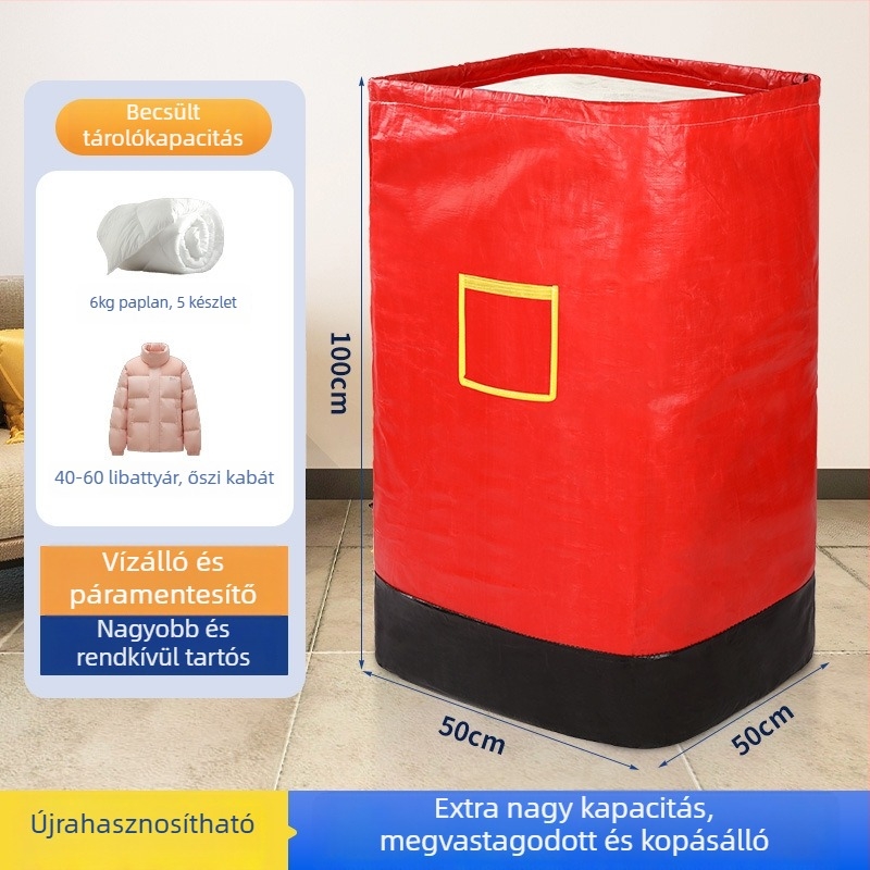 Szőtt műanyag táska expressz átadáshoz, PE bevonat, logónyomtatás, teherbírás 1-50, plasztikus anyagokhoz