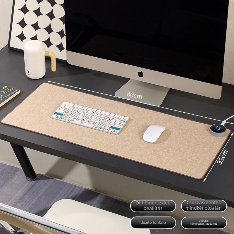 Baiyi egérmelegítő pad – PU anyag, alumínium lemez hőelvezetésével, 220V 85W, túlmelegedés elleni védelem