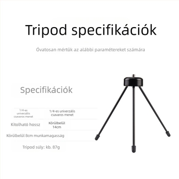HM-122 állvány 3D gimbállal, vasból, teherbírás 2–5 kg
