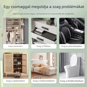 Autó belső illatosító jázmin szárított virággal és oolong tea illattal, nano ásványi kristályok, természetes kivitelezés, modern dizájn