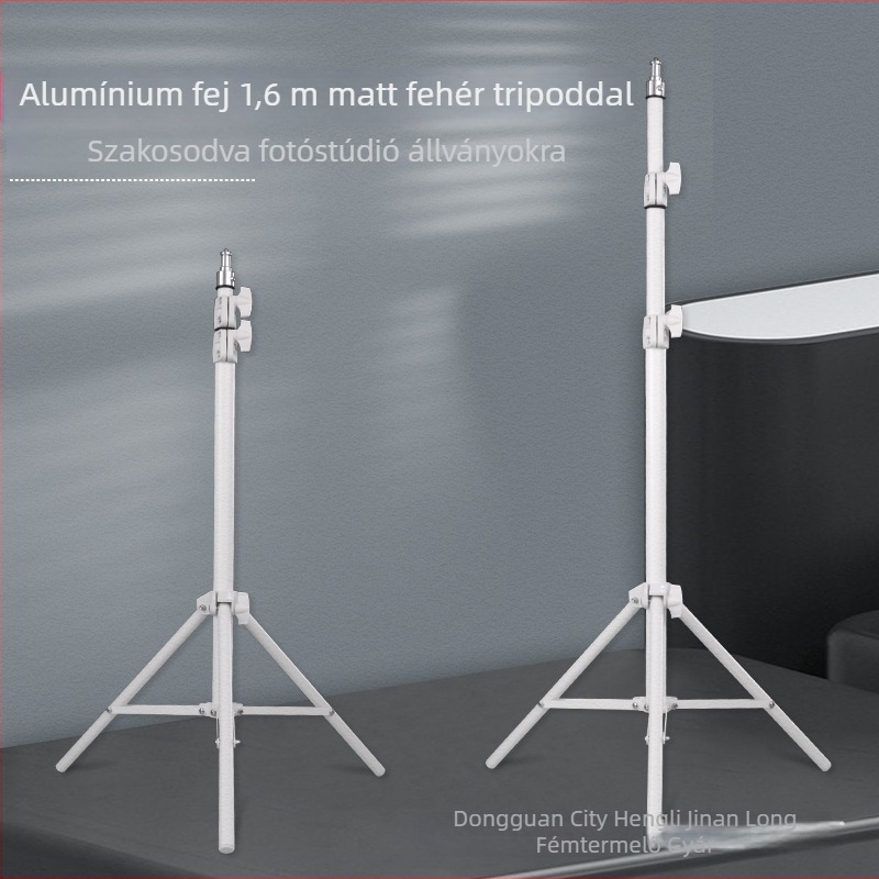Mobiltelefonra szánt gömbfejes háromlábas állvány, 3 részes, SPCC anyag, teherbírás 5 kg, gyorskioldó lemez nélkül
