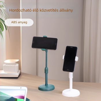Asztali telefon-tartó – teleszkóposan állítható, rezgéscsillapító, műanyag, univerzális