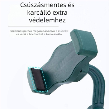 Asztali telefon-tartó – teleszkóposan állítható, rezgéscsillapító, műanyag, univerzális