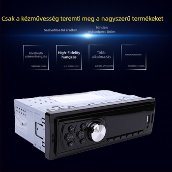 Autós MP3 lejátszó 17-es sorozat, műanyag tokozás, 12V tápegység, ISO interfész, autóban MP3 lejátszás