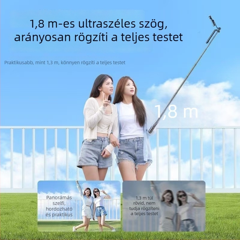 R16D szelfi bot karos, élő közvetítésre alkalmas állvány, töltő világítás, hordozható 3-in-1 Bluetooth távirányító