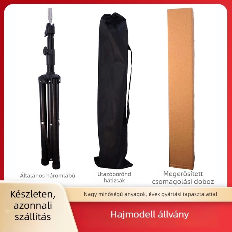 Paróka padlóállvány, vasból készült, teherbírás 200 kg, munkamagasság 80–160 cm, csőátmérő 3.5–3.9 mm, 2 szakasz