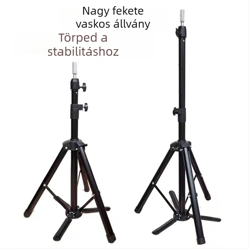 Paróka padlóállvány, vasból készült, teherbírás 200 kg, munkamagasság 80–160 cm, csőátmérő 3.5–3.9 mm, 2 szakasz