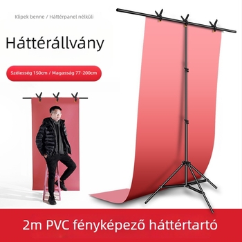 Zhijie Fotóháttér Állvány, 3 részes, csövek átmérője 2,2/1,8/1,6 cm, súly 0,95 kg