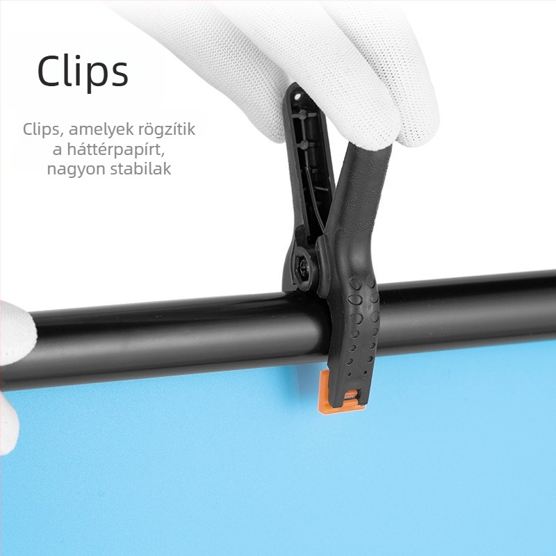 Zhijie Fotóháttér Állvány, 3 részes, csövek átmérője 2,2/1,8/1,6 cm, súly 0,95 kg