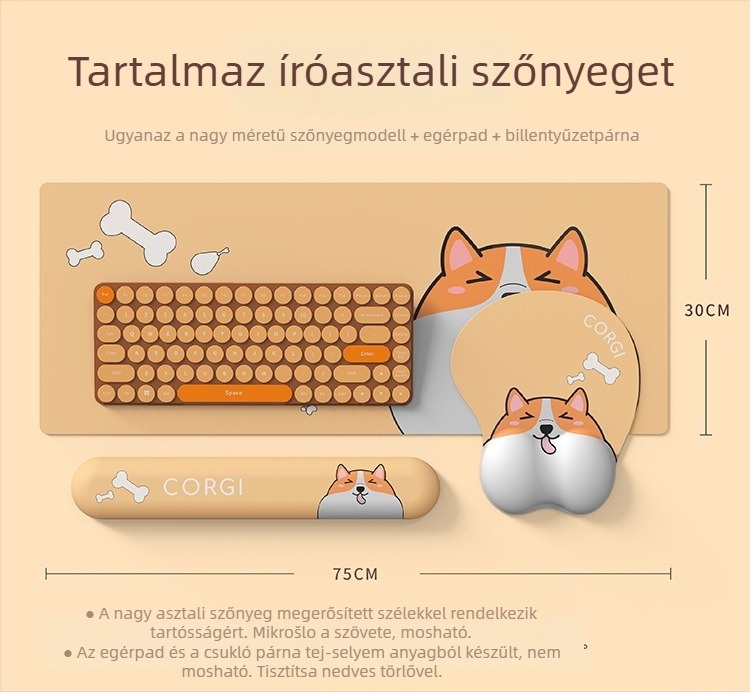 Kis méretű rezin csuklópárna egérpadhoz, egyoldalas, megmunkált felület, OEM vagy egyedi képek