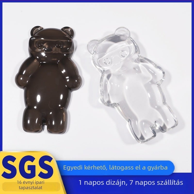 Medve alakú szilikon egérpad, rajzfilm-stílus, csuklótámasz