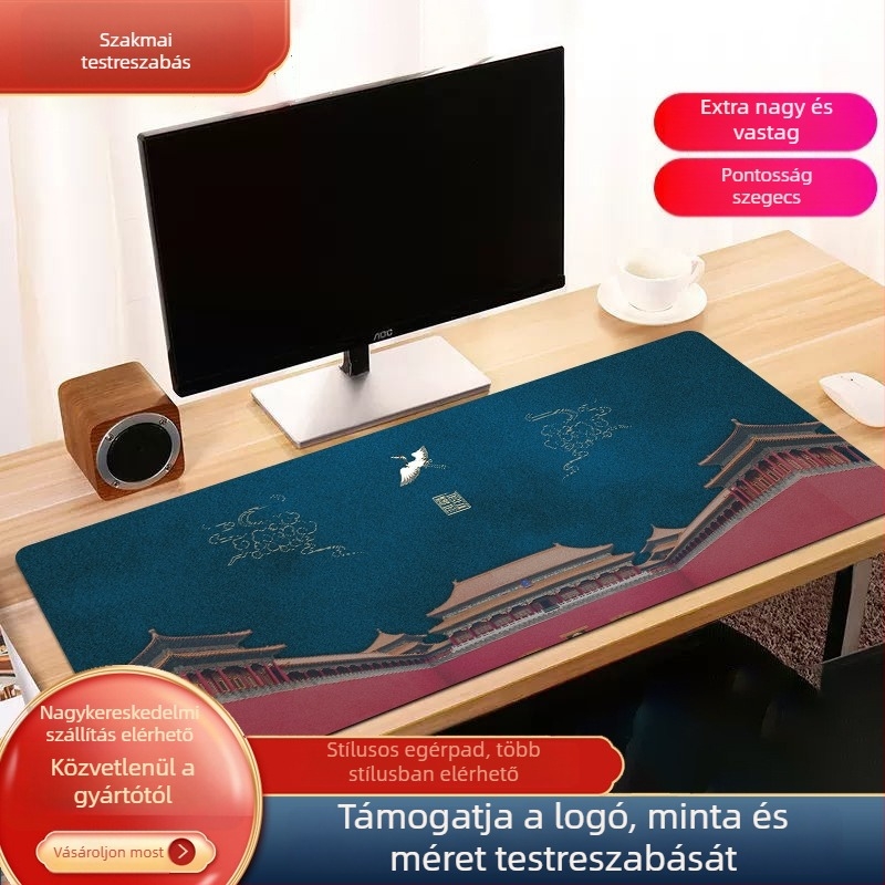 Egérpad – Természetes gumi, Csúszásmentes, Hőtranszfer, Logó nyomtatás, Testreszabható