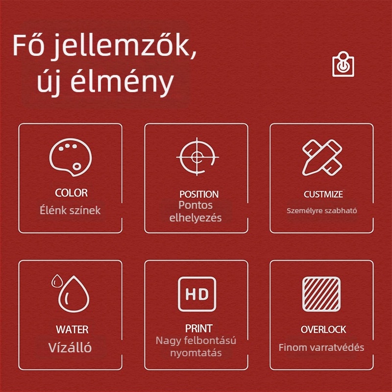 Egérpad – Természetes gumi, Csúszásmentes, Hőtranszfer, Logó nyomtatás, Testreszabható