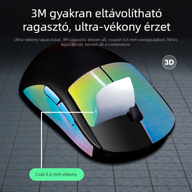Logitech GPW egérhez szilikon csúszásgátló matricák – színes dizájn