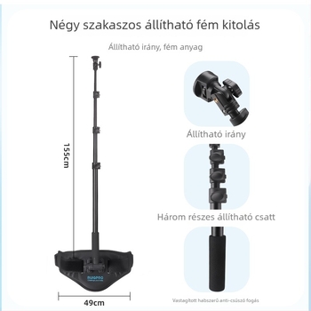 Mellkasra szerelt telefon-tartó POV felvételhez, hátizsákhoz rögzíthető klipekkel, kompatibil Insta360, GoPro, DJI