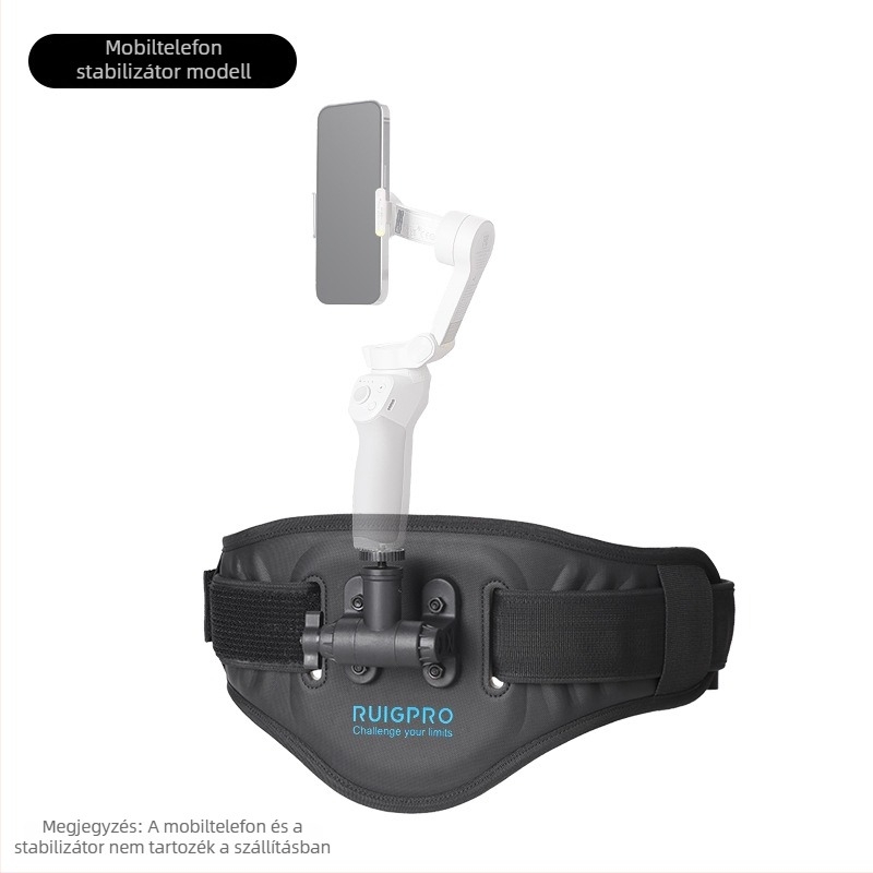 Mellkasra szerelt telefon-tartó POV felvételhez, hátizsákhoz rögzíthető klipekkel, kompatibil Insta360, GoPro, DJI