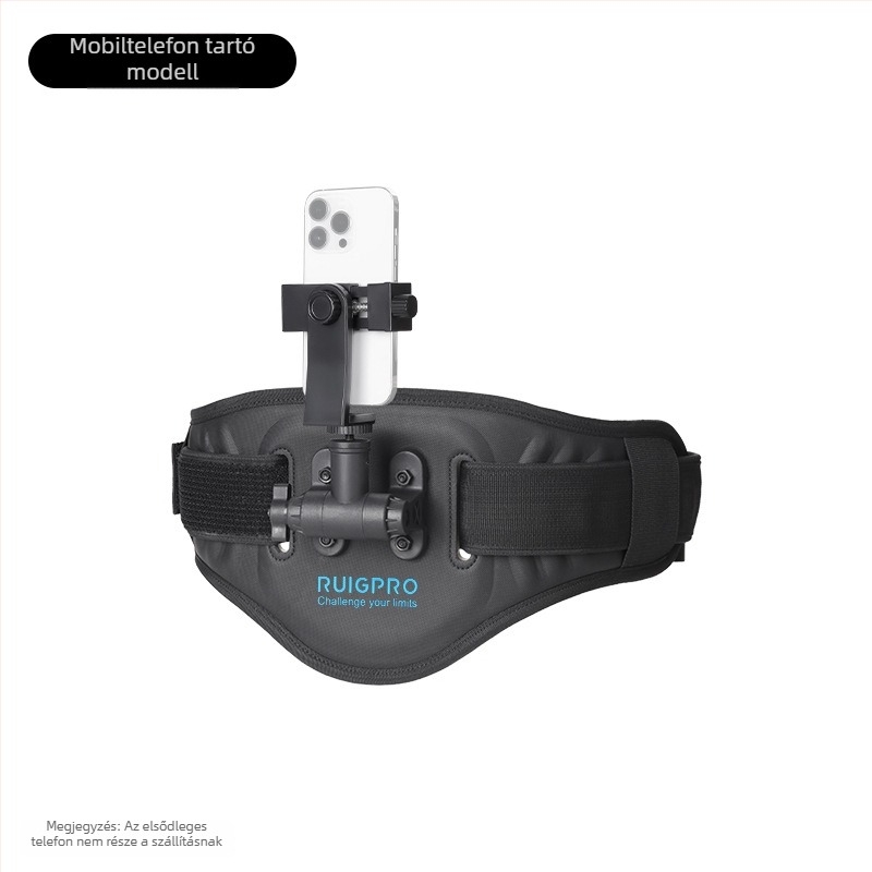 Mellkasra szerelt telefon-tartó POV felvételhez, hátizsákhoz rögzíthető klipekkel, kompatibil Insta360, GoPro, DJI
