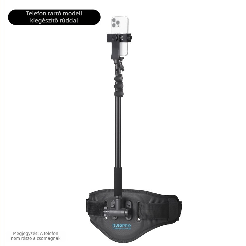 Mellkasra szerelt telefon-tartó POV felvételhez, hátizsákhoz rögzíthető klipekkel, kompatibil Insta360, GoPro, DJI