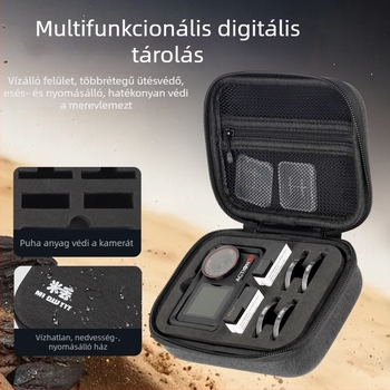 DJI Action 3/4 védő keményhéjas EVA kamera táska | vászon testű tok, hordozható