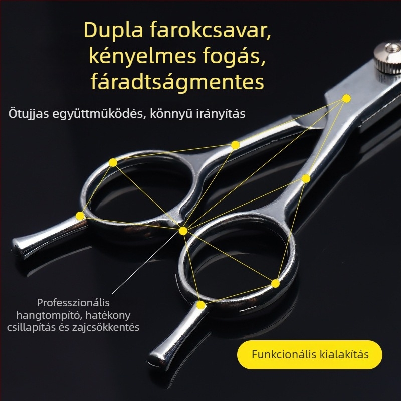 Kisállatgondozó olló készlet egyenes és görbe pengékkel (rozsdamentes acél; Márka: Taniyaki; Kutyáknak; Engedélyezett magánmárka)