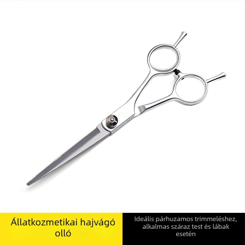 Kisállatgondozó olló készlet egyenes és görbe pengékkel (rozsdamentes acél; Márka: Taniyaki; Kutyáknak; Engedélyezett magánmárka)