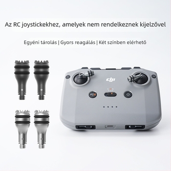 DJI távirányítóhoz teleszkópos joystick – alumínium-ötvözet és szilikon, modell 1474200, kompatibil DJI RC1/RC2, logó nyomtatása elérhető