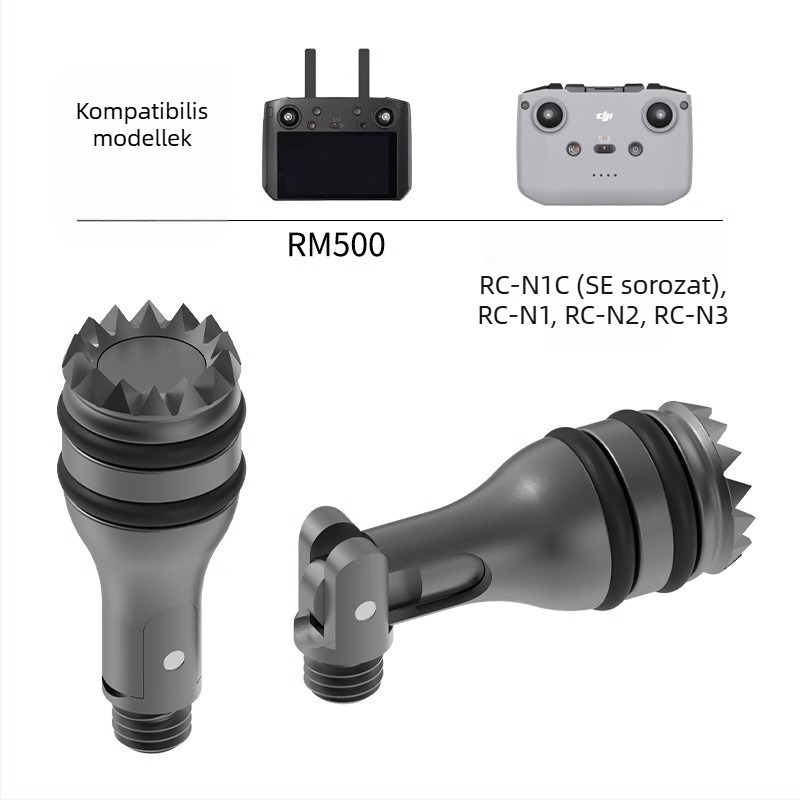 DJI távirányítóhoz teleszkópos joystick – alumínium-ötvözet és szilikon, modell 1474200, kompatibil DJI RC1/RC2, logó nyomtatása elérhető