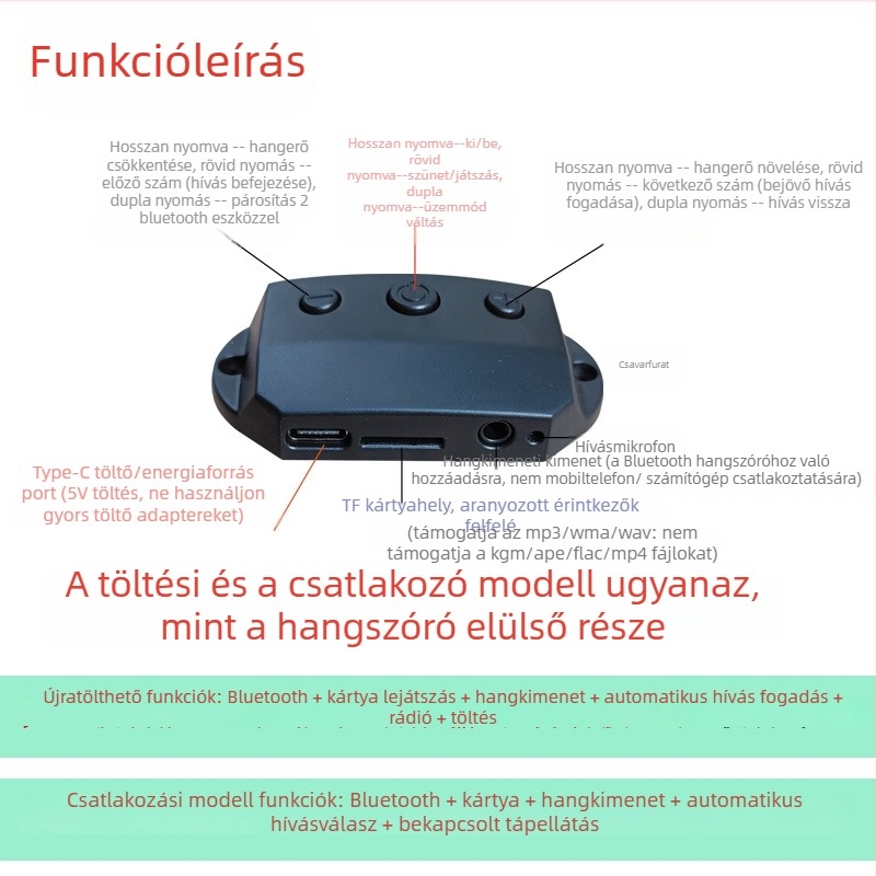 Bluetooth modul audio vevő Armor hangszóró PCB, 2 réteg FR-4, Lead-Tin Plating