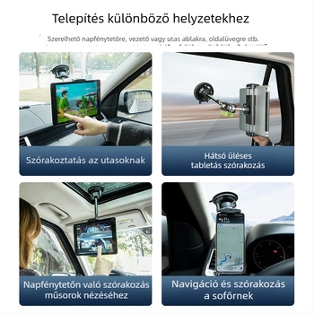 Lanparte VMA-P1 autóba szerelhető tablet- és telefon-tartó, univerzális tabletatartó, kompatibil iPhone/iPad/iPod, 583 g