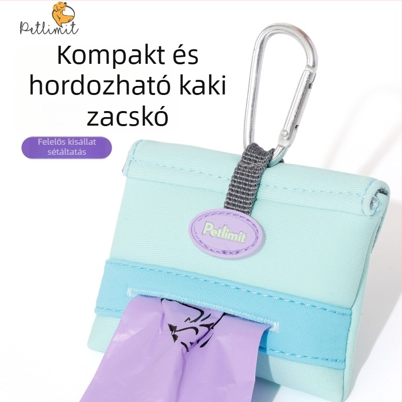 Kutyapisz-gyűjtő eszköz és zacskótároló kültéri sétákhoz — Eredet: Egyéb; Importálás: Nem; Termékkategória: WC; Doboz mennyisége: Egyéb