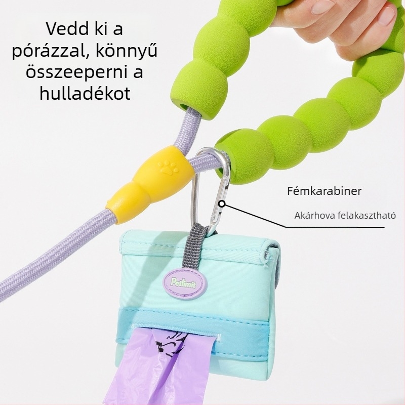 Kutyapisz-gyűjtő eszköz és zacskótároló kültéri sétákhoz — Eredet: Egyéb; Importálás: Nem; Termékkategória: WC; Doboz mennyisége: Egyéb