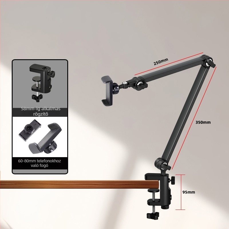 XQS XB-22 Összecsukható konzol tabletatartó asztali és éjjeli használatra, 250 g, OEM feldolgozás, magáncímke elérhető