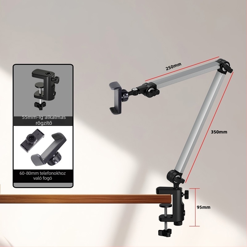 XQS XB-22 Összecsukható konzol tabletatartó asztali és éjjeli használatra, 250 g, OEM feldolgozás, magáncímke elérhető