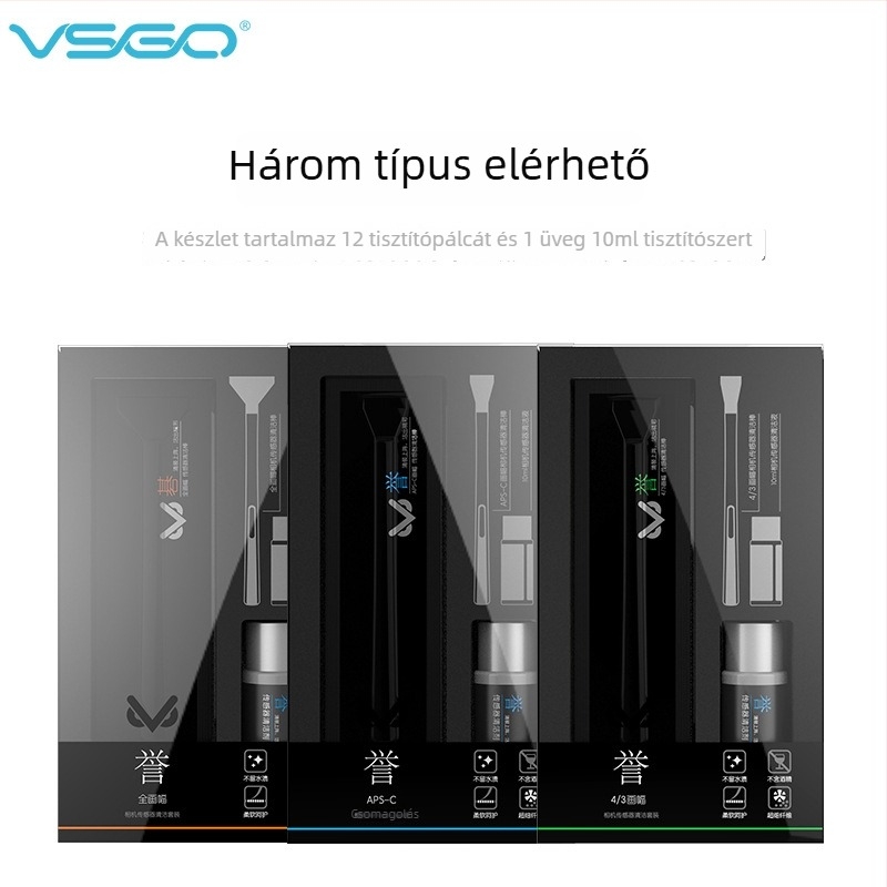 CMOS/CCD szenzor tisztító pálca – Vsgo/Weigao, Mikroszálas, Full-Frame, APS-C és 4/3 DSLR-hez, OEM testreszabás