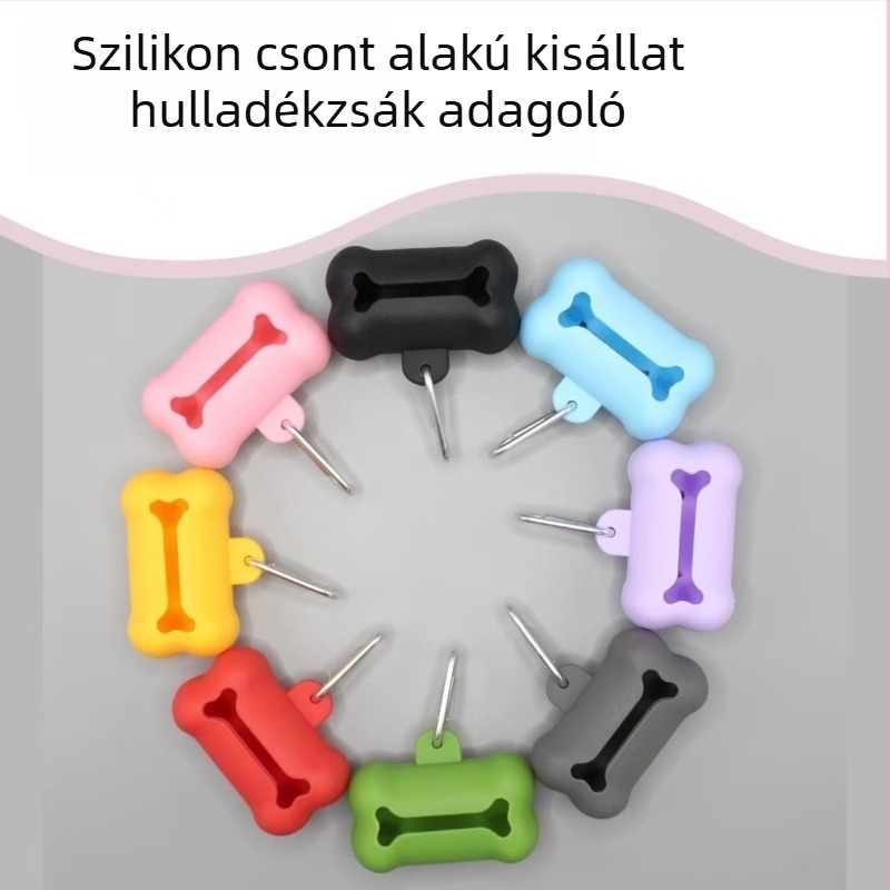 Új szilikoncsont alakú ürülékgyűjtő és zacskó tároló doboz