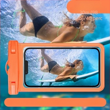 Telefon vízálló tok érintésérzékelős kijelzővel a víz alatti fényképezéshez (PVC+ABS; vízálló anyag; nyomtatott logó: Igen; minden korosztály számára; uniszex)