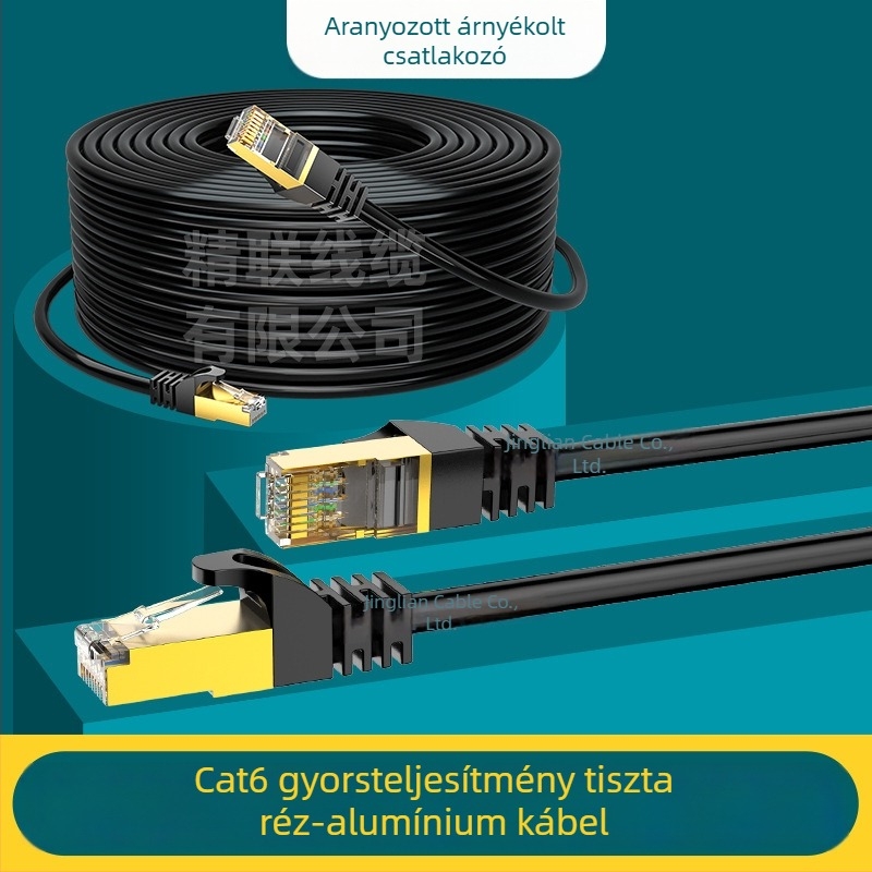 Cat6 hálózati patch kábel - Cat6, átviteli sebesség 1Kpbs, üzemeltetési tartomány -40°C-tól 70°C-ig, húzószilárdság 1 N, univerzális felhasználás