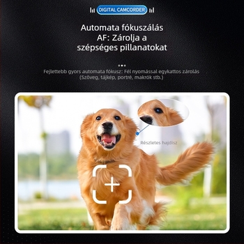 All-in-One 4K WiFi Kamera 50x optikai zoom, CMOS szenzor, 3,0 hüvelykes LCD