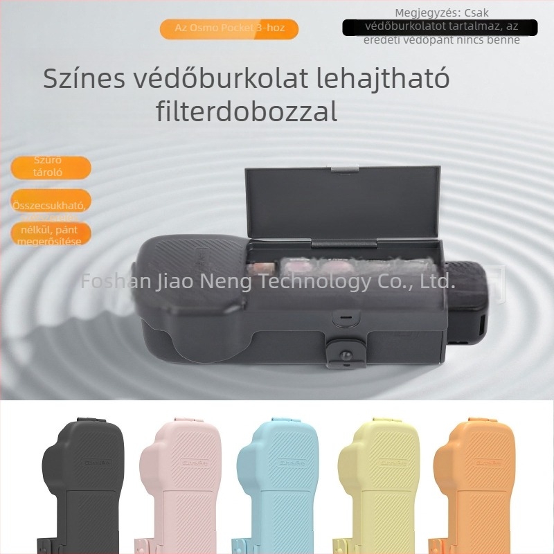 Op3-k019 Osmo Pocket 3 védőburkolat szűrő-tárolóval, Műanyag, OEM/ODM, Raktáron