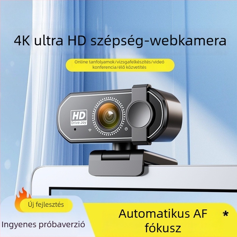 Okos PTZ kamera asztali számítógépekhez, 4K felbontással, 800k szenzorral és USB 2.0 interfésszel