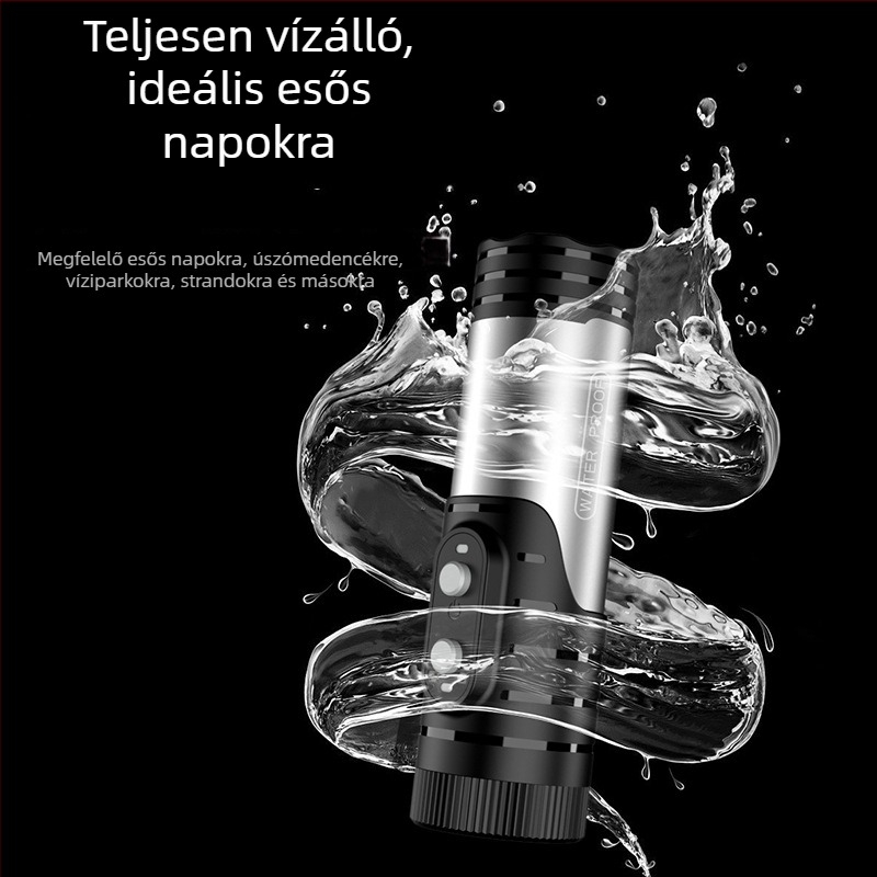 Sisakkamera lámpa-stílusú házban: 4K videó, 8MP szenzor, IP66 vízálló, 1600mAh akkumulátor, WiFi
